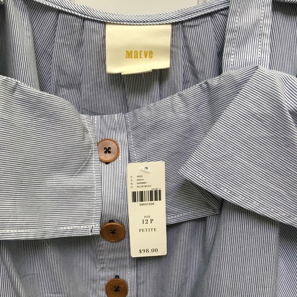 Anthropologie Maeve Canopy Cold-shoulder top, NWT - Picture 5 of 5